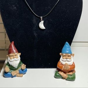 Marble Moon Necklace 🌛